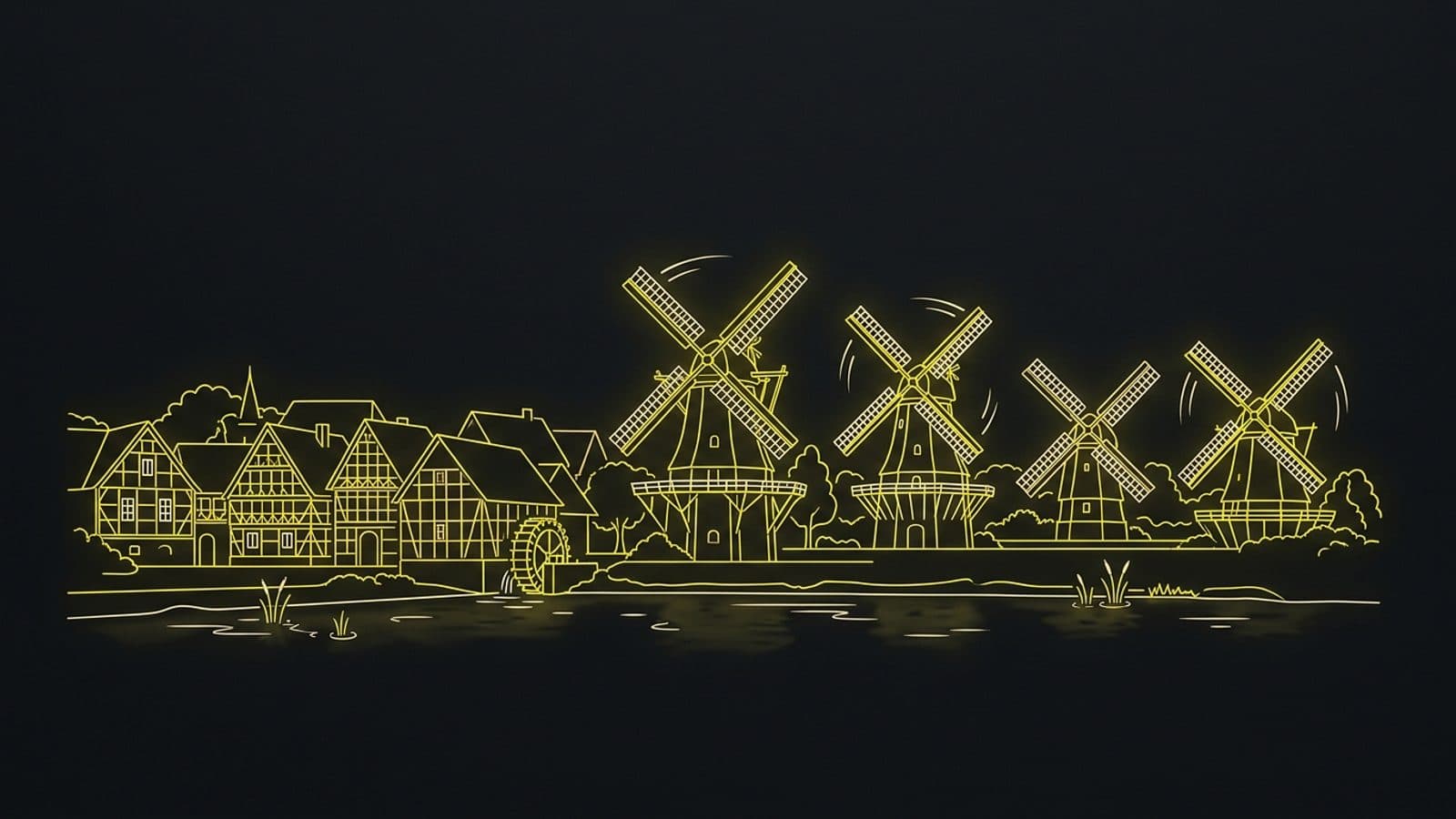 Stilisierte Stadtsilhouette von Gifhorn