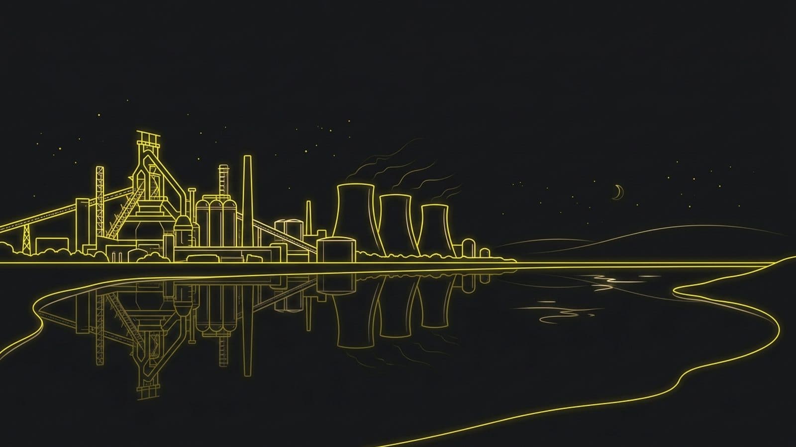 Stilisierte Stadtsilhouette von Salzgitter